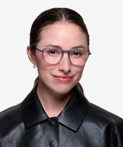 Gray The Fan -  Acetate-metal Eyeglasses