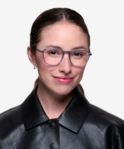 The Fan Gris Acetate-metalMontures de lunettes de vue pour Femmes d'EyeBuyDirect