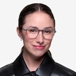 The Fan Gray Acetate, MetalEyeglass Frames for Women from EyeBuyDirect