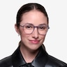 The Fan Gris Acetate-metalMontures de lunettes de vue pour Femmes d'EyeBuyDirect
