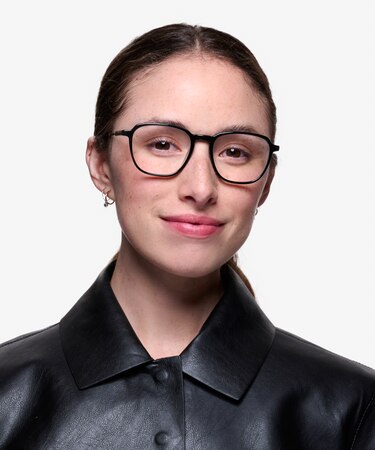 Black The Fan -  Lightweight Acetate Eyeglasses