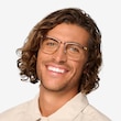Vinyl Clear Brown Acetate, MetalEyeglass Frames for Men from EyeBuyDirect