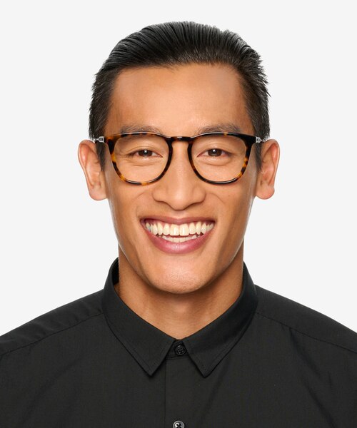 Vinyl Tortoise Acetate-metalEyeglass Frames for Men from EyeBuyDirect