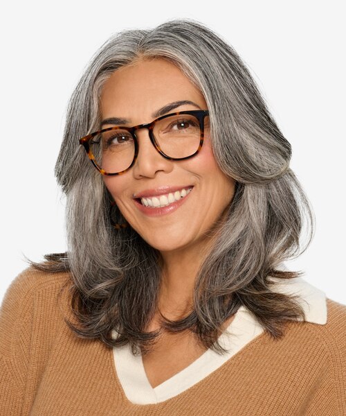 Vinyl Tortoise Acetate-metalEyeglass Frames for Women from EyeBuyDirect
