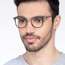 Rotem Black Acetate-metalEyeglass Frames for Men from EyeBuyDirect