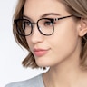 Rotem Black Acetate-metalEyeglass Frames for Women from EyeBuyDirect