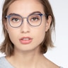 Rotem Navy Acetate-metalEyeglass Frames for Women from EyeBuyDirect