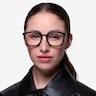 Poise Black Acetate-metalEyeglass Frames for Women from EyeBuyDirect