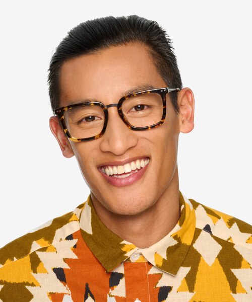 Poise Tortoise Acetate-metalEyeglass Frames for Men from EyeBuyDirect