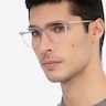 Esquire Clear Acetate-metalEyeglass Frames for Men from EyeBuyDirect