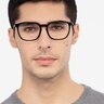 Esquire Black Acetate-metalEyeglass Frames for Men from EyeBuyDirect