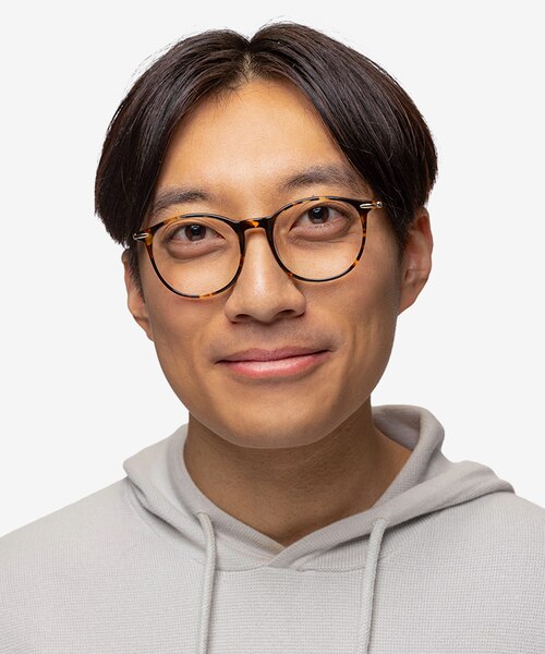 Quill Tortoise Acetate-metalEyeglass Frames for Men from EyeBuyDirect