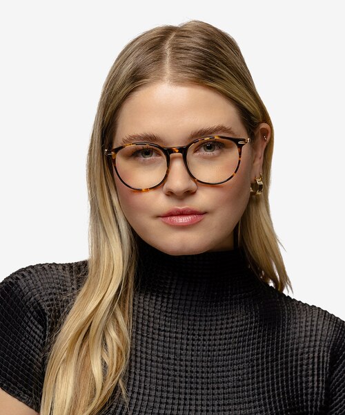 Quill Tortoise Acetate-metalEyeglass Frames for Women from EyeBuyDirect