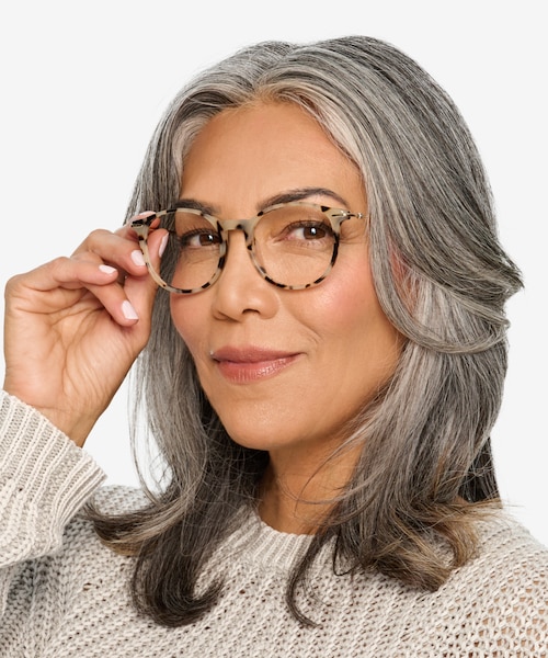 Quill Ivory Tortoise Acetate, MetalEyeglass Frames for Men from EyeBuyDirect
