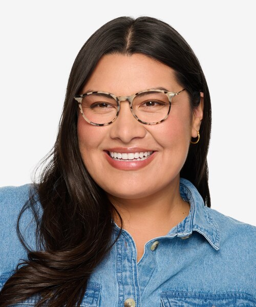 Quill Ivory Tortoise Acetate-metalEyeglass Frames for Women from EyeBuyDirect