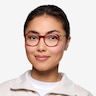 Quill Rouge Acetate-metalMontures de lunettes de vue pour Femmes d'EyeBuyDirect