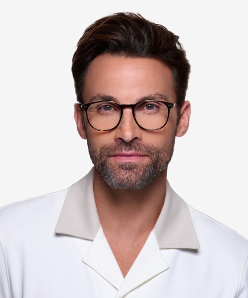 Savvy Tortoise Acetate-metalEyeglass Frames for Men from EyeBuyDirect