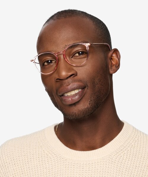 Amity Rose Gold Plastic-metalEyeglass Frames for Men from EyeBuyDirect