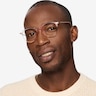Amity Rose Gold Plastic-metalEyeglass Frames for Men from EyeBuyDirect