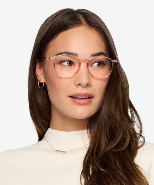 Amity Rose Gold Plastic-metalEyeglass Frames for Women from EyeBuyDirect