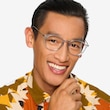 Amity Blue Plastic, MetalEyeglass Frames for Men from EyeBuyDirect