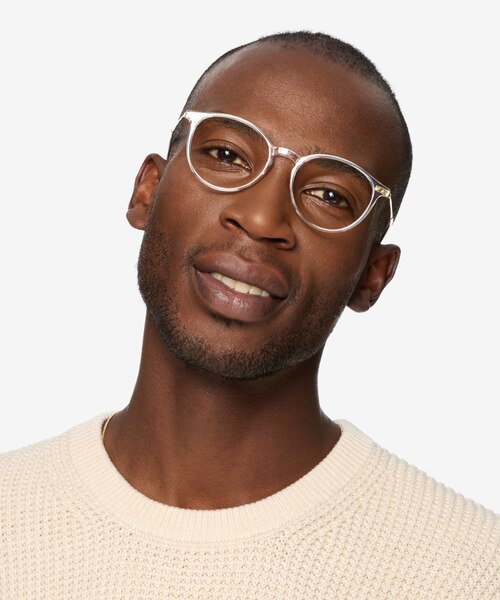 Amity Clear Plastic-metalEyeglass Frames for Men from EyeBuyDirect