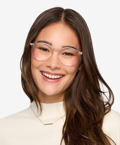 Amity Clear Plastic-metalEyeglass Frames for Women from EyeBuyDirect