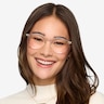 Amity Clear Plastic-metalEyeglass Frames for Women from EyeBuyDirect