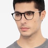 Distance Black Acetate-metalEyeglass Frames for Men from EyeBuyDirect