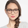 Distance Black Acetate-metalEyeglass Frames for Women from EyeBuyDirect