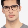 Traveller Gray Acetate-metalEyeglass Frames for Men from EyeBuyDirect