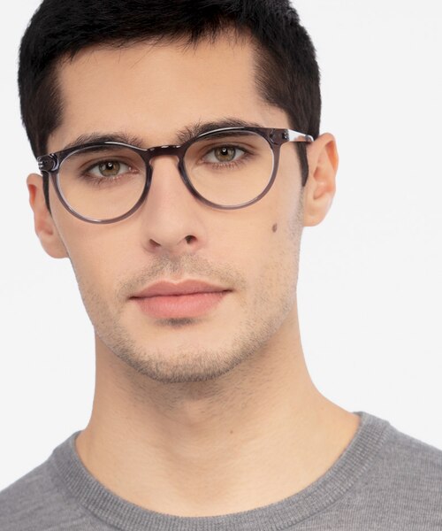 Traveller Gray Acetate, MetalEyeglass Frames for Men from EyeBuyDirect