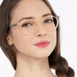 Traveller Clear Melon Acetate, MetalEyeglass Frames for Women from EyeBuyDirect