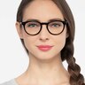 Traveller Black AcetateEyeglass Frames for Women from EyeBuyDirect