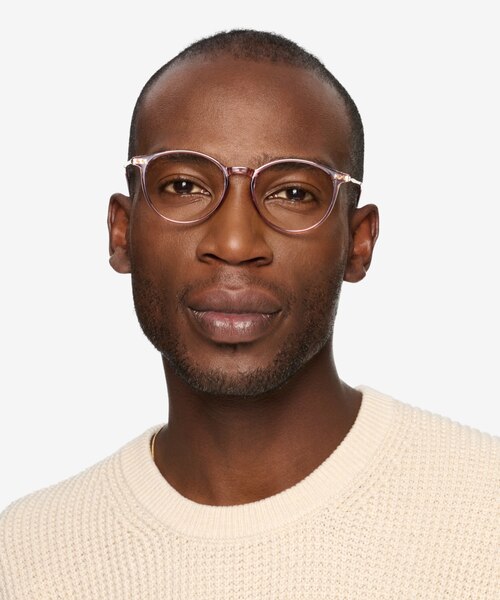 Amity Clear Purple Plastic-metalMontures de lunettes de vue pour Hommes d'EyeBuyDirect