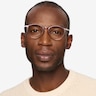 Amity Clear Purple Plastic-metalMontures de lunettes de vue pour Hommes d'EyeBuyDirect