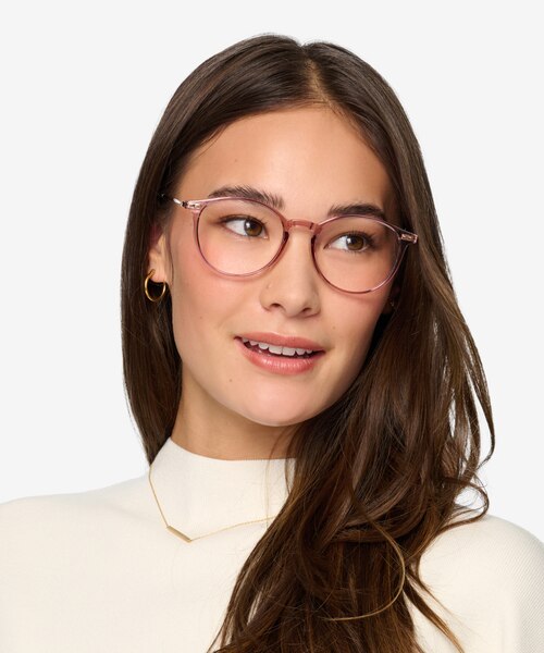 Amity Clear Purple Plastic-metalMontures de lunettes de vue pour Femmes d'EyeBuyDirect