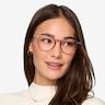 Amity Clear Purple Plastic-metalMontures de lunettes de vue pour Femmes d'EyeBuyDirect