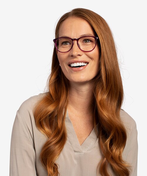 Today Purple Plastic-metalEyeglass Frames for Women from EyeBuyDirect