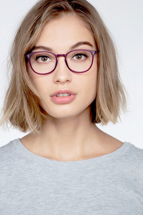 Spoken Purple MetalEyeglass Frames for Women from EyeBuyDirect