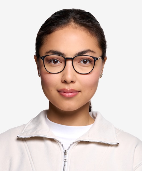 Spoken Black Plastic, MetalEyeglass Frames for Women from EyeBuyDirect