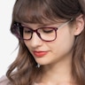 Clarity Purple Plastic-metalEyeglass Frames for Women from EyeBuyDirect