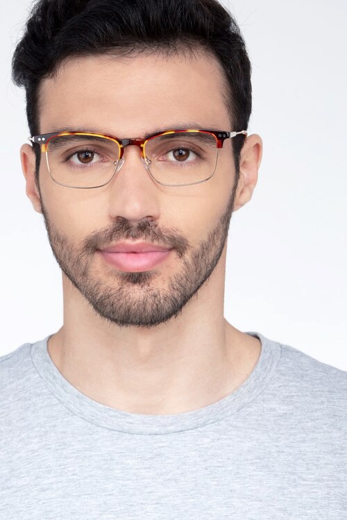 Explorer Tortoise Acetate-metalEyeglass Frames for Men from EyeBuyDirect