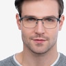 Meta Gunmetal Acetate-metalEyeglass Frames for Men from EyeBuyDirect