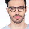 Candor Black Acetate-metalEyeglass Frames for Men from EyeBuyDirect