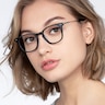 Candor Black Acetate-metalEyeglass Frames for Women from EyeBuyDirect
