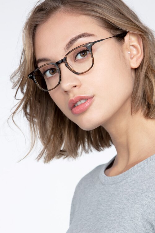 Candor Striped AcetateEyeglass Frames for Women from EyeBuyDirect