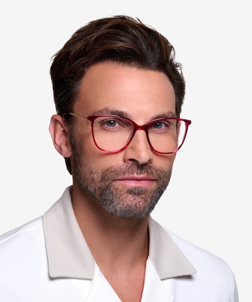 Aroma Raspberry Acetate, MetalEyeglass Frames for Men from EyeBuyDirect