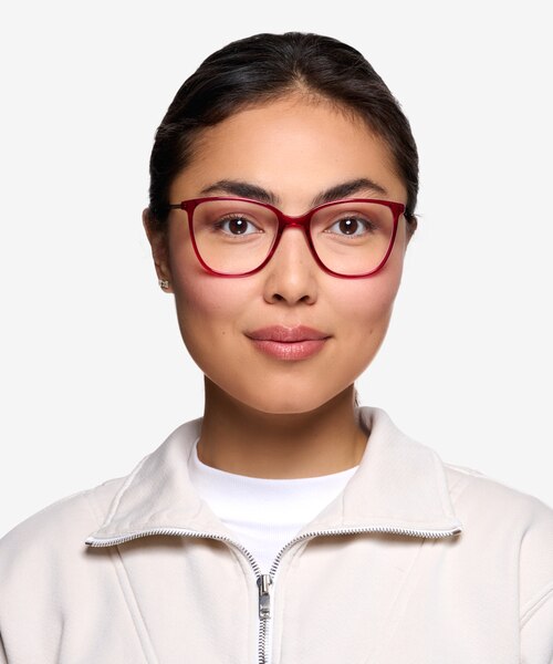 Aroma Framboise Acetate-metalMontures de lunettes de vue pour Femmes d'EyeBuyDirect