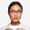 Aroma Framboise Acetate-metalMontures de lunettes de vue pour Femmes d'EyeBuyDirect